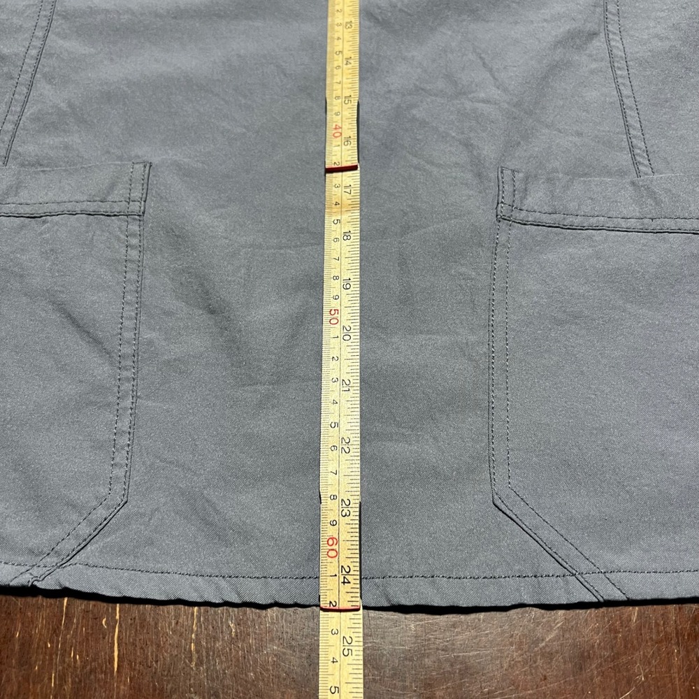 WonderWink Four-Stretch V-Neck Scrub Top Pewter Gray Womens Medium 6108 - Picture 5 of 11